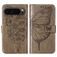 Mobigear Butterfly Housse Google Pixel 9 Pro Etui Porte-Monnaie - Gris