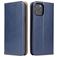 Fierre Shann Art Housse iPhone 12 Mini Etui Porte-Monnaie - Bleu