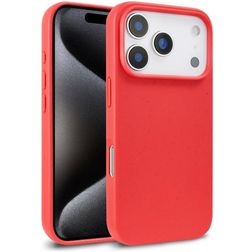 Mobigear Bio Coque iPhone 18 Pro Max Coque arrière en Eco-Friendly - Rouge