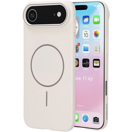 Mobiparts Slim Line Coque iPhone Air MagSafe Coque arrière Rigide - Off White
