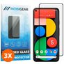 Mobigear Premium Google Pixel 5 Verre trempé Protection d'écran - Compatible Coque - Noir (Lot de 3)