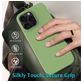 Mobigear Rubber Touch Coque iPhone 16 Pro Coque arrière en Silicone - Vert