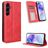 Mobigear Sensation Housse Samsung Galaxy A35 Etui Porte-Monnaie - Rouge