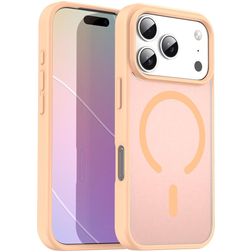 Mobigear Shockproof iPhone 17 Pro MagSafe Plastique rigide Coque arrière - Rouge Powder