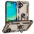 Mobigear Armor Ring Coque iPhone 17 Coque arrière Rigide Anti-Chocs avec Anneau-Support - Or