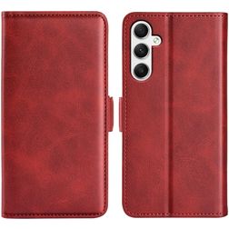 Mobigear Slim Magnet Housse Samsung Galaxy A35 Etui Porte-Monnaie - Rouge