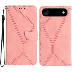 Mobigear Stitch iPhone Air Étui Portefeuille - Rose