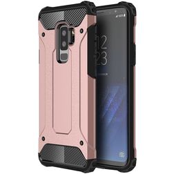 Mobigear Outdoor Coque Samsung Galaxy S9 Plus Coque arrière Rigide Anti-Chocs - Rose doré