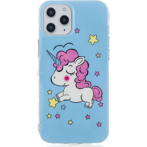 Mobigear Design Coque iPhone 12 Pro Coque arrière en TPU Souple - Licorne