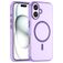 Mobigear Shockproof Coque iPhone 16 MagSafe Coque arrière en TPU Souple - Violet