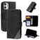 Mobigear Rhombus Housse iPhone 12 Mini Etui Porte-Monnaie - Noir