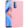 Mobigear Croco Coque OPPO Reno 4 Coque arrière Rigide - Rose