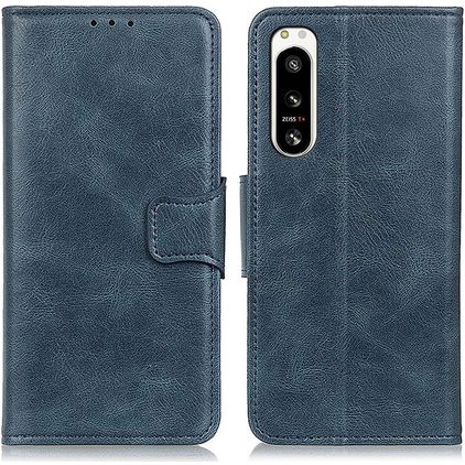 Mobigear Classy Housse Sony Xperia 5 IV Etui Porte-Monnaie - Bleu