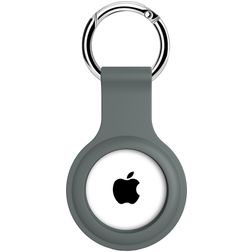 Xccess Keychain Coque Silicone souple Porte-clés pour Apple AirTag - Ash