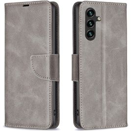 Mobigear Excellent Housse Samsung Galaxy A35 Etui Porte-Monnaie - Gris