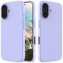Mobigear Rubber Touch Coque iPhone 16 Coque arrière en Silicone - Violet