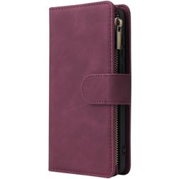 Mobigear Zipper Housse Huawei P40 Etui Porte-Monnaie - Rouge