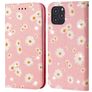 Mobigear Daisies Housse iPhone 12 Pro Max Etui Porte-Monnaie - Rose