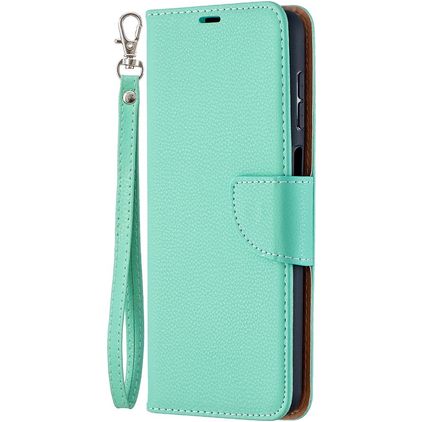 Mobigear Excellent Housse Samsung Galaxy A12 Etui Porte-Monnaie - Turquoise
