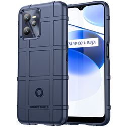 Mobigear Rugged Shield Coque Realme C35 Coque arrière en TPU Souple Anti-Chocs - Bleu