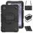 Mobigear SureGrip Xtreme Coque Samsung Galaxy Tab A11 Coque arrière en Plastique rigide,Silicone + Bandoulière + Support Amovible - Noir