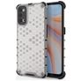 Mobigear Honeycomb Coque OPPO Reno 4 Coque arrière Rigide Anti-Chocs - Blanc