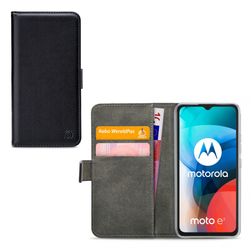 Mobilize Classic Gelly Wallet Housse Motorola Moto E7 Plus Etui Porte-Monnaie - Noir