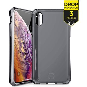 ITSkins SpectrumClear Coque iPhone X Coque arrière en TPU Souple Anti-Chocs - Noir