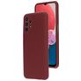 Mobiparts Coque Samsung Galaxy A13 4G Coque arrière en Silicone - Plum Red