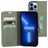 Mobiparts Classic Wallet Housse iPhone 13 Pro Max Etui Porte-Monnaie - Stone Green