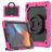 Mobigear RingGuard Coque iPad 9 (2021) Coque arrière en Plastique rigide,Silicone + Support Amovible - Magenta