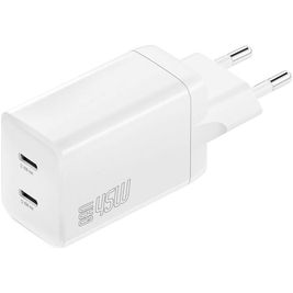 4Smarts GaN - Double USB-C Power Delivery 45W - Blanc