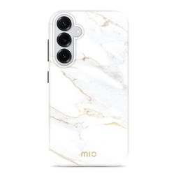 MIO Coque Samsung Galaxy S26 Plus MagSafe Coque arrière Rigide - White Marble