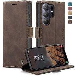 CaseMe 013 Housse Samsung Galaxy S26 Ultra Etui Porte-Monnaie - Coffee