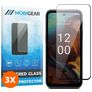 Mobigear Premium Nokia XR21 Verre trempé Protection d'écran - Compatible Coque - Noir (Lot de 3)