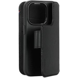 Decoded Detachable Wallet Housse iPhone 15 Pro MagSafe Etui avec Coque Détachable en Cuir Véritable Porte-Monnaie - Noir