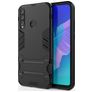 Mobigear Armor Stand Coque Huawei P40 Lite E Coque arrière Rigide Anti-Chocs avec Support Amovible - Noir