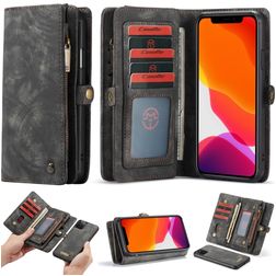 CaseMe 008 iPhone 11 Pro Max Coque Étui 2en1 avec coque amovible Portefeuille - Noir