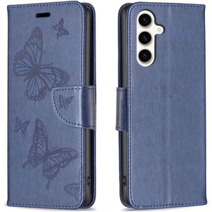 Mobigear Butterfly Housse Samsung Galaxy S23 FE Etui Porte-Monnaie - Bleu