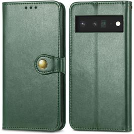 Mobigear Snap Button Housse Google Pixel 6 Pro Etui Porte-Monnaie - Vert