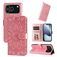 Mobigear Sunflower Housse iPhone 17 Pro Etui Porte-Monnaie - Rose