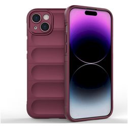 Mobigear Bumpy Coque iPhone 15 Plus Coque arrière en TPU Souple - Bordeaux