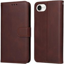 Mobigear Wallet Housse iPhone 16e Etui Porte-Monnaie - Marron