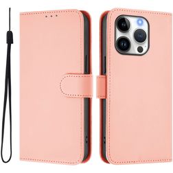 Mobigear Urban Wallet Housse iPhone 16 Pro Etui Porte-Monnaie - Rose