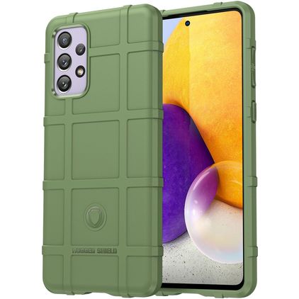 Mobigear Rugged Shield Samsung Galaxy A73 TPU souple Coque arrière Antichoc - Vert