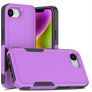 Mobigear Heavy Armor Coque iPhone 16e Coque arrière Rigide Anti-Chocs - Violet