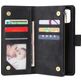 Mobigear Zipper Housse Samsung Galaxy A51 Etui Porte-Monnaie - Noir