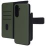 Mobiparts Housse Samsung Galaxy A17 Etui avec Coque Détachable en Cuir Véritable Porte-Monnaie - Vert