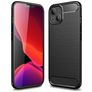 Mobigear Brushed Slim Coque iPhone 13 Coque arrière en TPU Souple - Noir