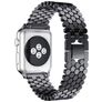 Mobigear Honeycomb Bracelet Acier Apple Watch Fermeture boucle ardillon - 42/41/40/38 mm - Noir